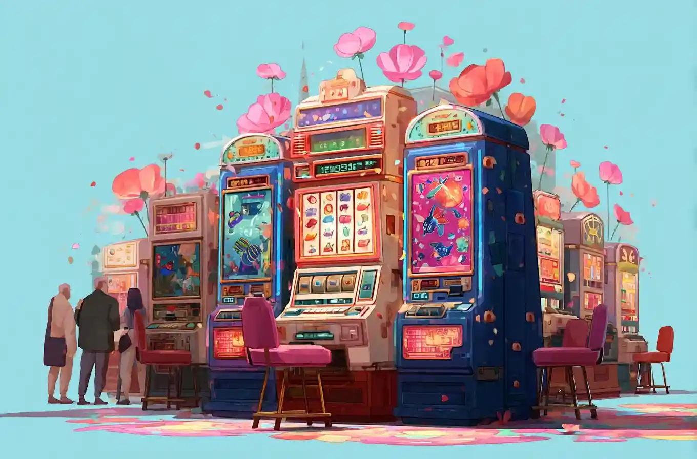 Slot machine game at Caesars Casino